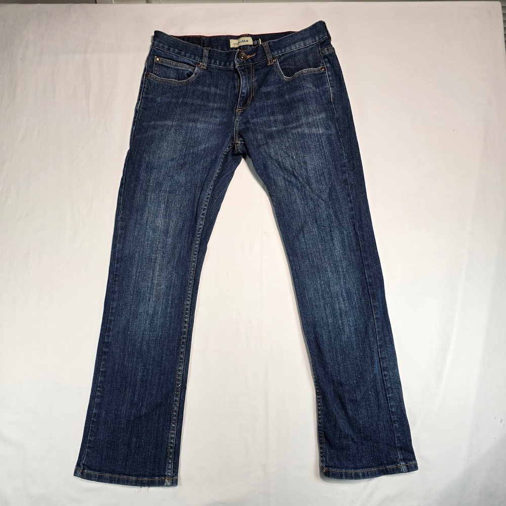 Anchor Blue Beyond 81 Mens Low Rise Slim Fit Jeans Dark Wash 30x30